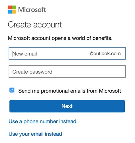 outlook sign up|create an email address outlook.